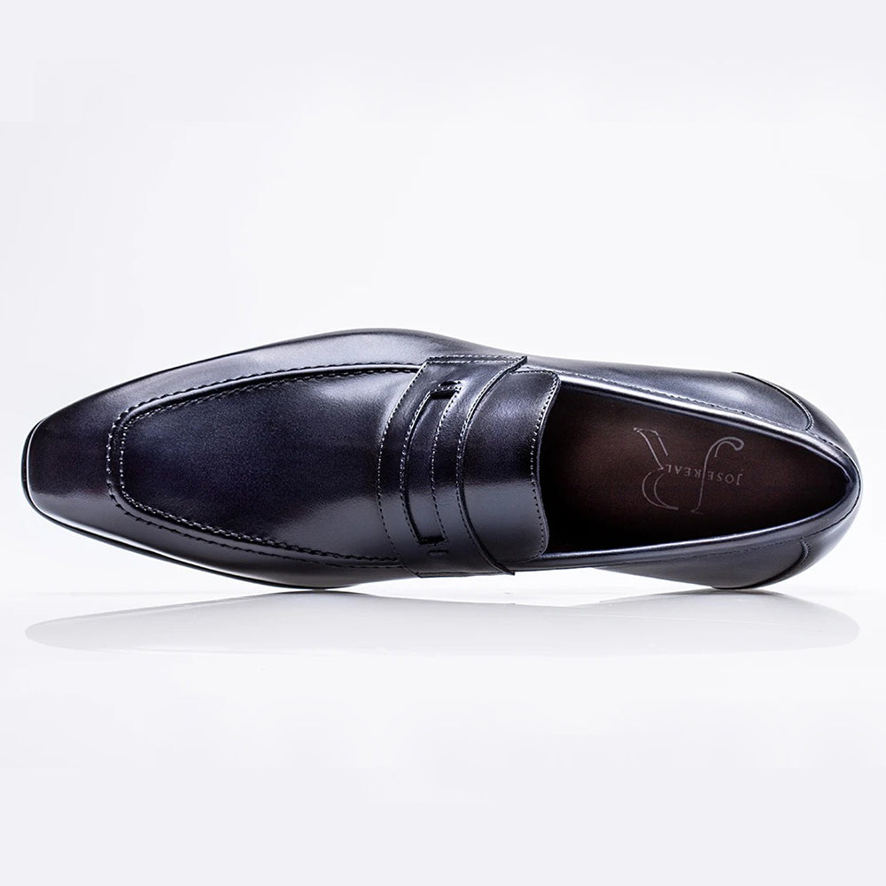 Jose Real Mastrich Penny Loafers Marino Blue