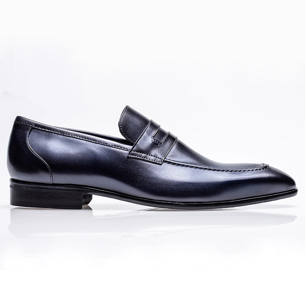 Jose Real Mastrich Penny Loafers Marino Blue