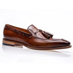Jose Real Mastrich Slip On Tassel Loafers Brown