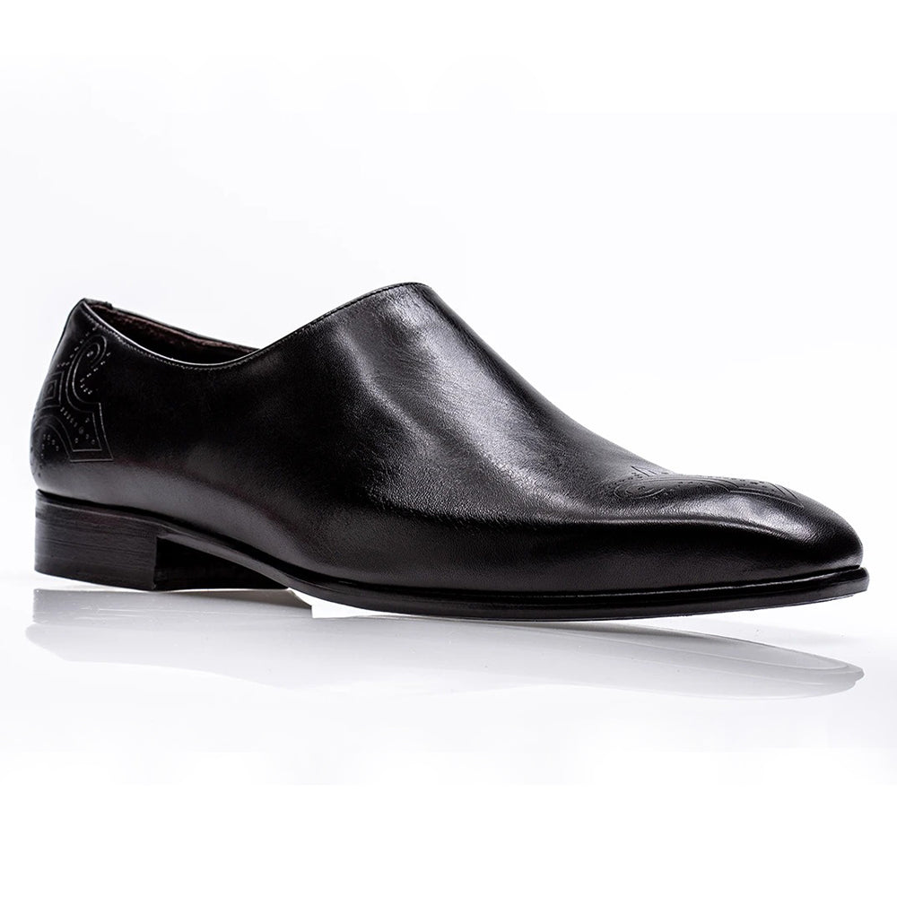 Jose Real Mastrich Wholecut Slip On Shoes Black