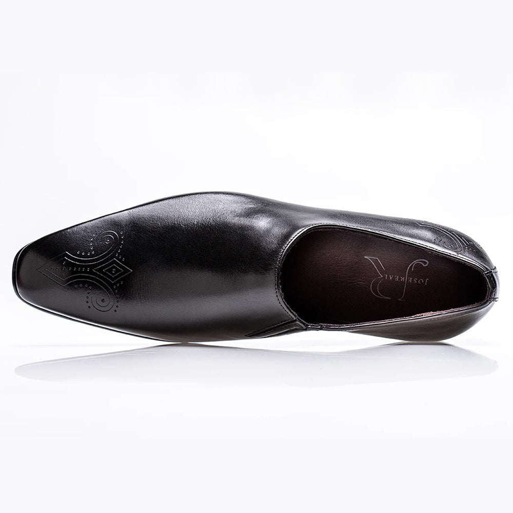 Jose Real Mastrich Wholecut Slip On Shoes Black