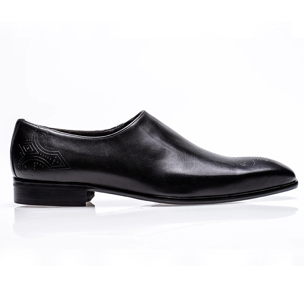 Jose Real Mastrich Wholecut Slip On Shoes Black