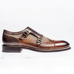 Jose Real Nordve Double Monk Shoes Brown