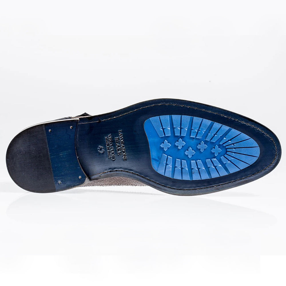 Jose Real Nordve Double Monk Shoes Grey / Blue