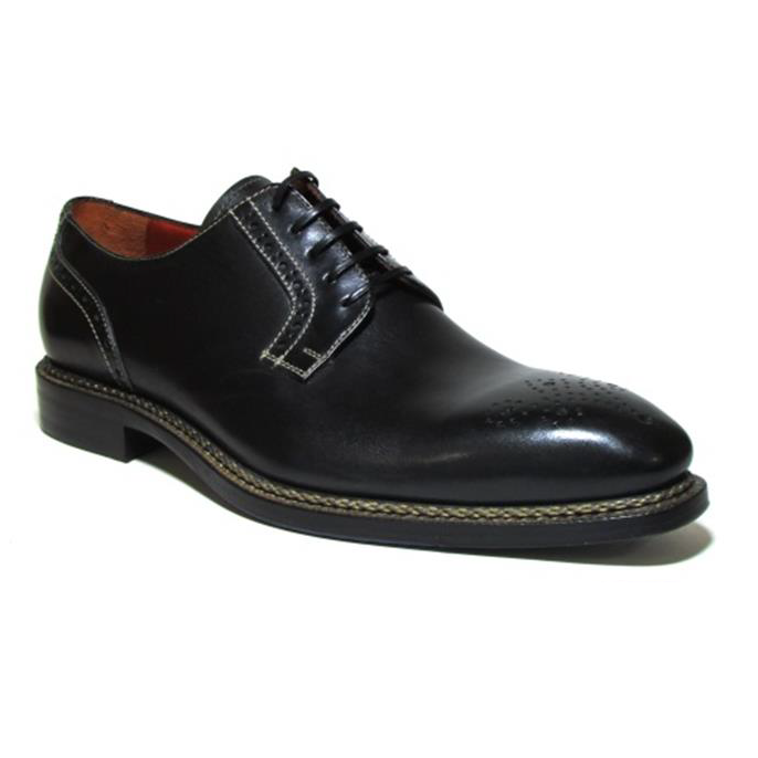 Jose Real Nordve Medallion Toe Derby Shoes Black