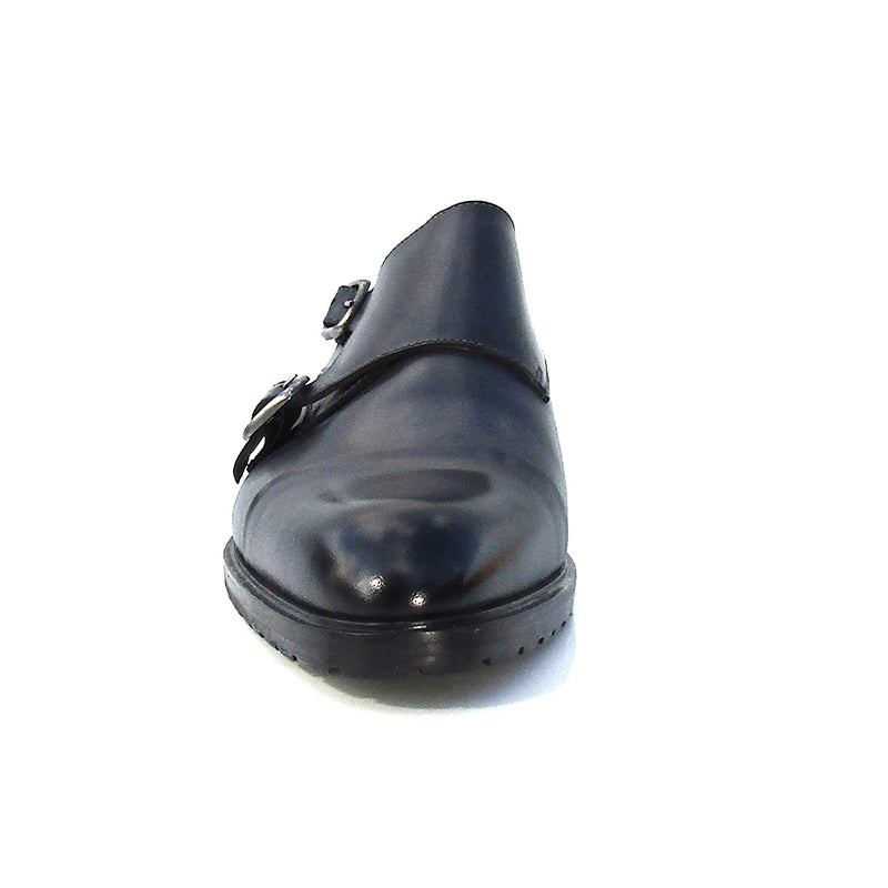 Jose Real Teatriz Double Monk Shoes Black
