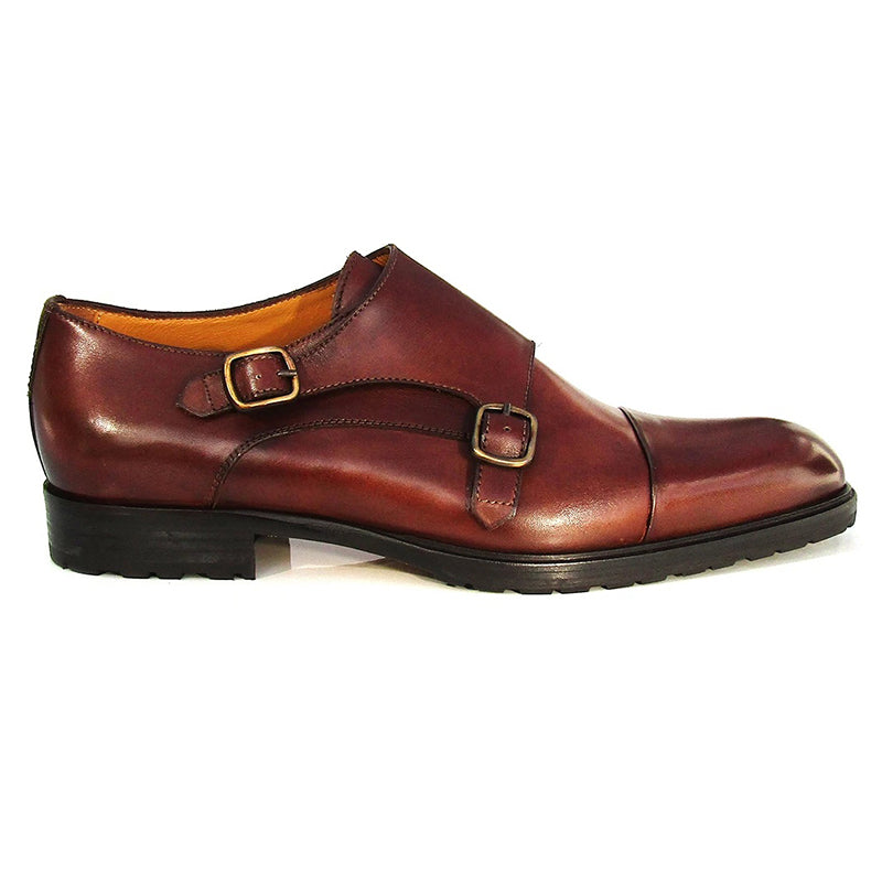 Jose Real Teatriz Double Monk Shoes Dark Brown