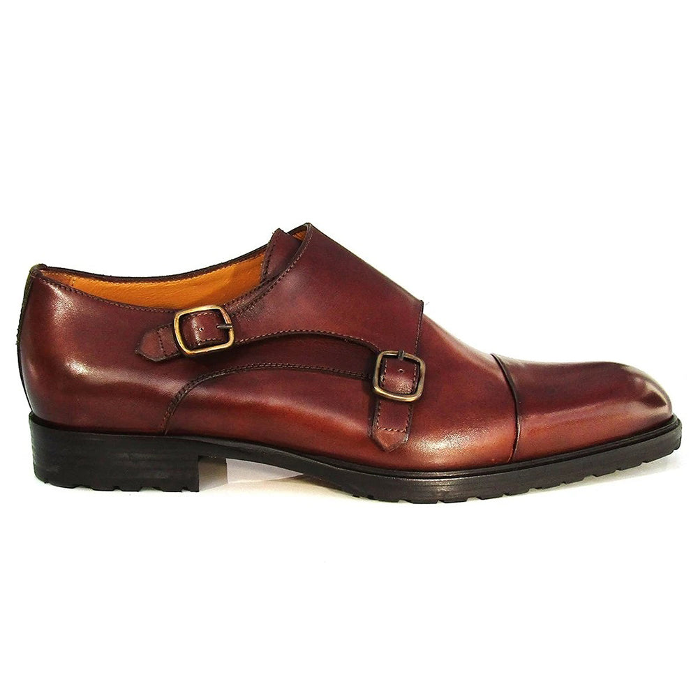 Jose Real Teatriz Double Monk Shoes Dark Brown