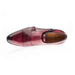 Jose Real Teatriz Double Monk Shoes England Burgundy