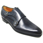 Jose Real Teatriz Plain Double Monk Shoes Crust Antracite