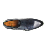 Jose Real Teatriz Plain Double Monk Shoes Crust Antracite