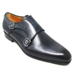 Jose Real Teatriz Plain Double Monk Shoes Crust Antracite