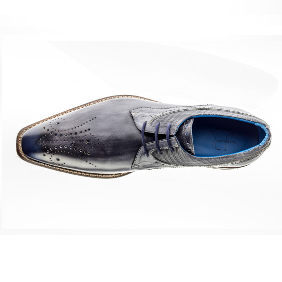 Jose Real Veloce Derby Brogues Antracite Cobalto