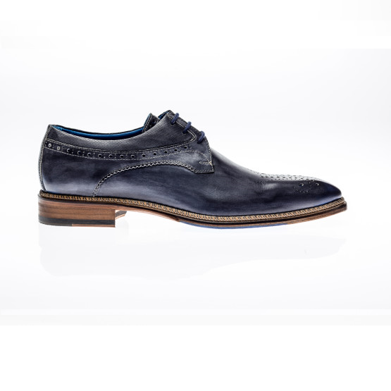 Jose Real Veloce Derby Brogues Antracite Cobalto