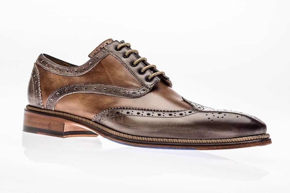 Jose Real Veloce Wingtip Shoes Cafe Cuoio
