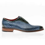 Jose Real Veloce Calfskin Oxford Slavato Blue Verdone