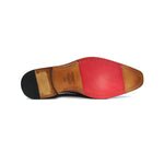 Jose Real Veloce Cocco Pavone Velour Shoes Blue