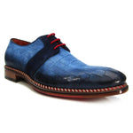 Jose Real Veloce Cocco Pavone Velour Shoes Blue