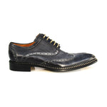 Jose Real Veloce Nubuck Wingtip Shoes Antracite Black