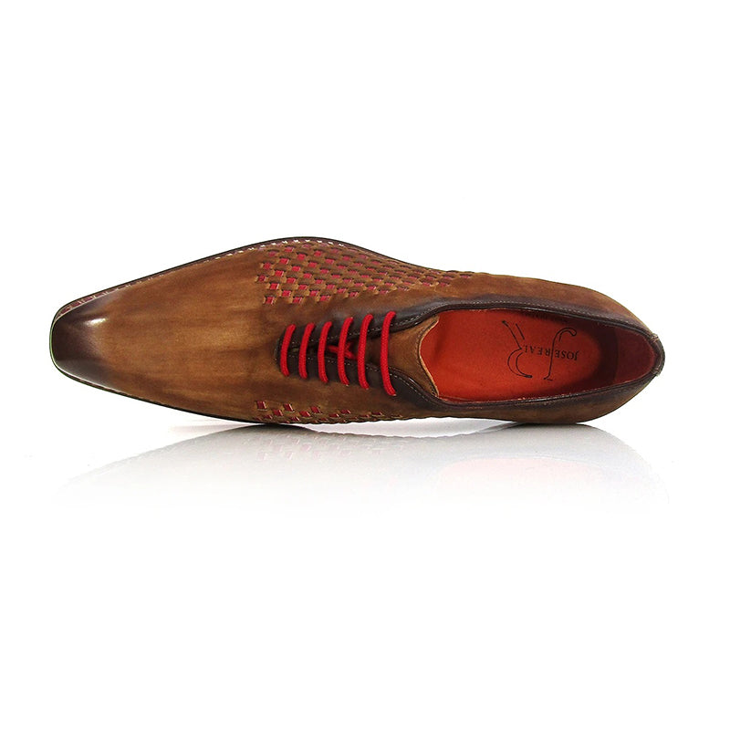 Jose Real Veloce Oxford Cuoio Rosso Brown