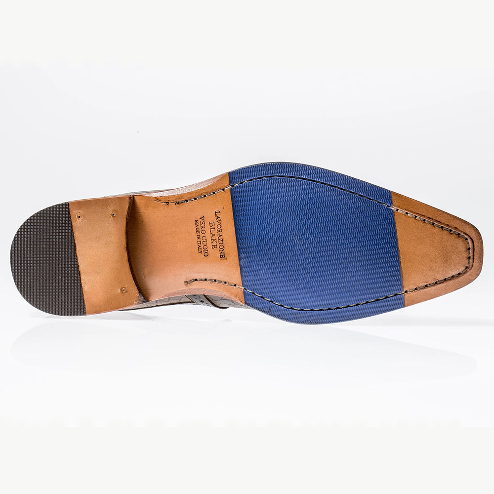 Jose Real Oxfords Antracite Celeste