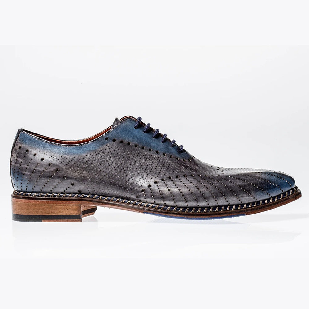 Jose Real Oxfords Antracite Celeste
