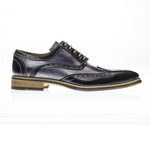 Jose Real Veloce Wingtip Spectator Shoes Black / Antracite