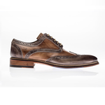 Jose Real Veloce Wingtip Spectator Shoes Cafe / Cuoio