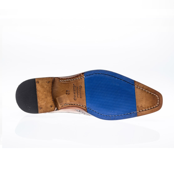 Jose Real Veloce Wingtip Spectator Shoes Cafe / Cuoio