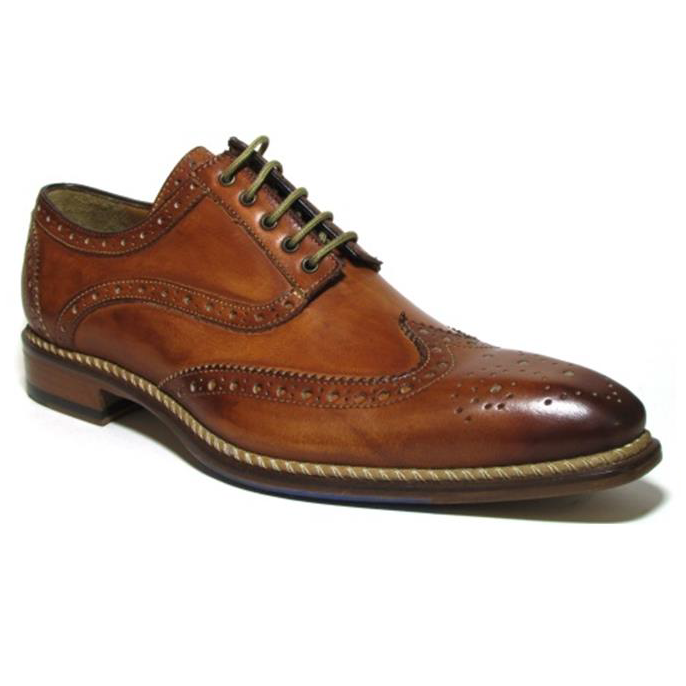 Jose Real Veloce Wingtip Brogues Cognac