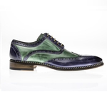 Jose Real Veloce Wingtip Spectator Shoes Jeans / Verde