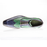 Jose Real Veloce Wingtip Spectator Shoes Jeans / Verde