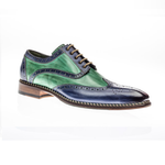 Jose Real Veloce Wingtip Spectator Shoes Jeans / Verde
