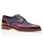 Jose Real Veloce Wingtip Derby Bordo Blue Antracite