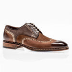 Jose Real Veloce Wingtip Derby Marrone Cuoio Faggio