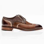 Jose Real Veloce Wingtip Derby Marrone Cuoio Faggio