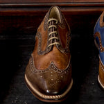 Jose Real Veloce Wingtip Shoes Cafe Cuoio