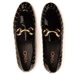 Vinci Leather The Jupiter Spike Leather Bit Loafer Limited Edition Black (D-7051 )