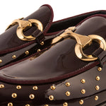 Vinci Leather The Jupiter Spike Leather Bit Loafer Limited Edition Burgundy (D-7051 )