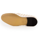 Vinci Leather The Jupiter Spike Leather Bit Loafer Limited Edition White (D-7051 )