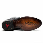 Marco Di Milano Kansas Python Round Toe Cowboy Boot Black