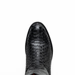 Marco Di Milano Kansas Python Round Toe Cowboy Boot Black
