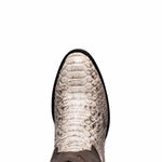 Marco Di Milano Kansas Python Round Toe Cowboy Boot Natural
