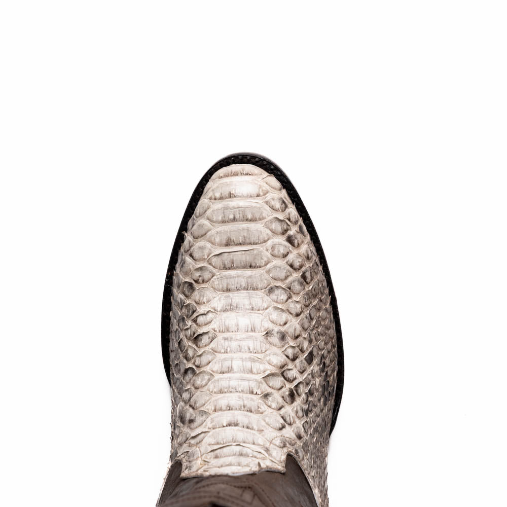 Marco Di Milano Kansas Python Round Toe Cowboy Boot Natural