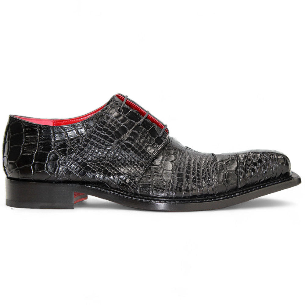 Fennix Kingston Alligator & Lizard Shoes Black
