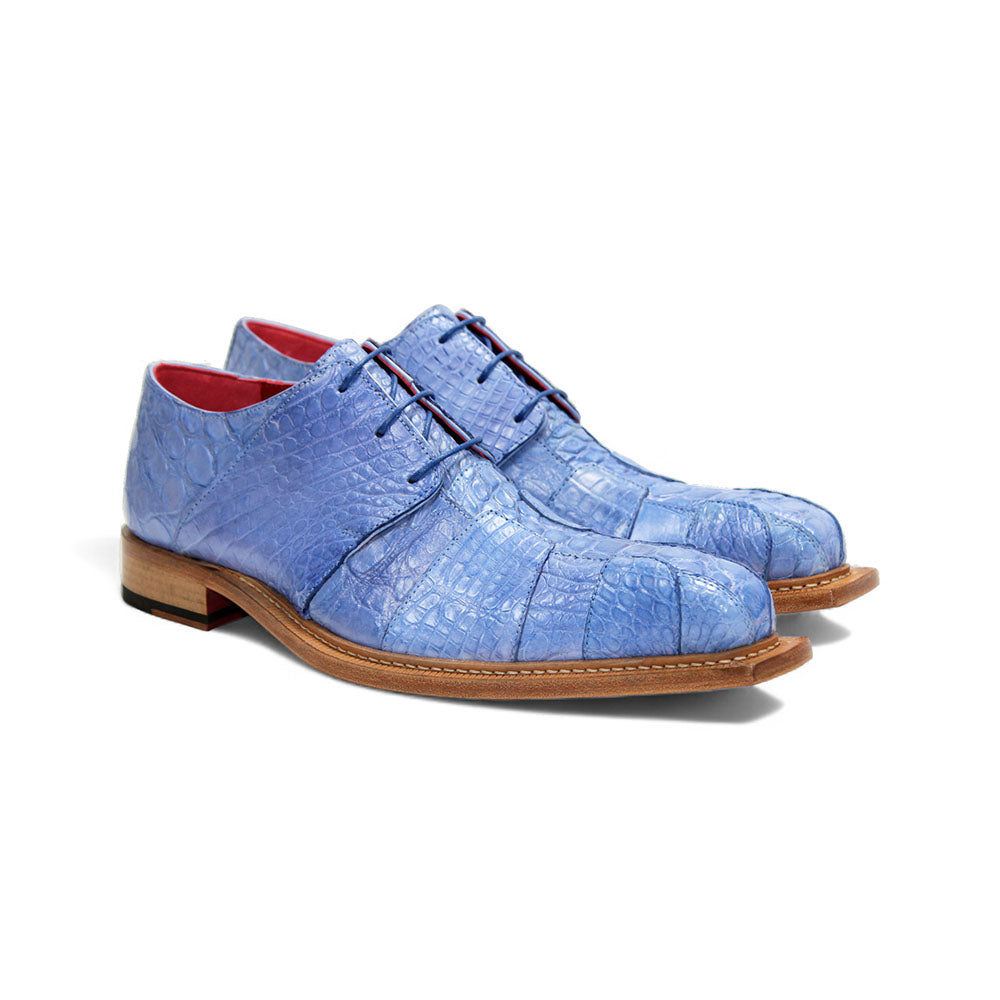 men's sky blue dress shoes Vercini Mens Suede Loafers Light Blue Luxe Light Blue / 43