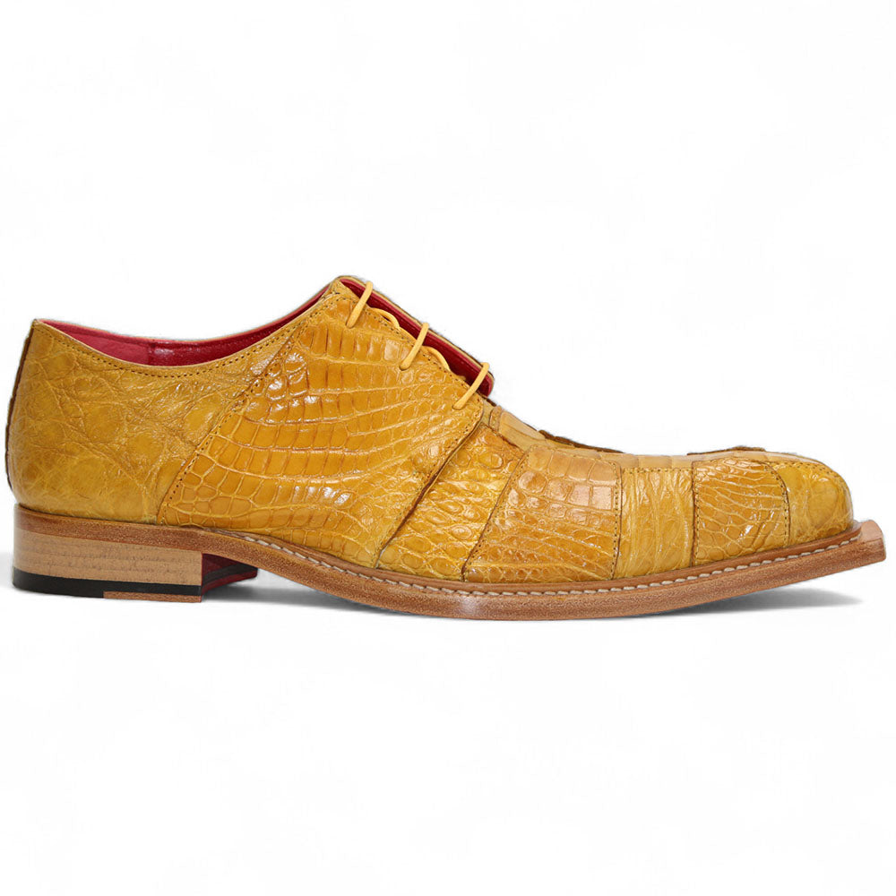Fennix Kingston Genuine Alligator Shoes Yellow
