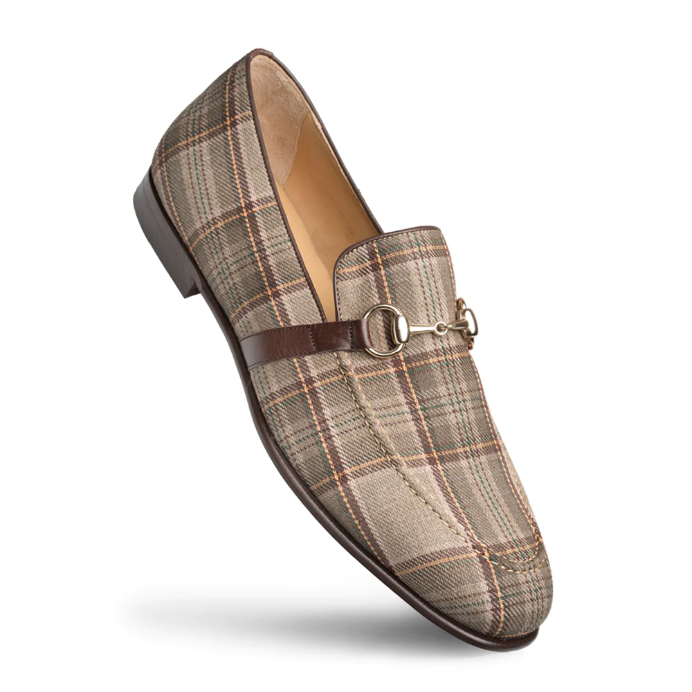 Mezlan Knighton Fabric Shoes Taupe/Brown