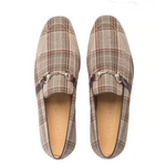 Mezlan Knighton Fabric Shoes Taupe/Brown