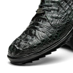 Marco Di Milano Kratos Caiman Crocodile Sneaker Forest Green